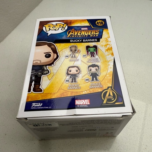 Funko Pop Marvel Avengers Infinity War Bucky Barnes Bobble-Head Figurine 418 - Picture 10 of 13